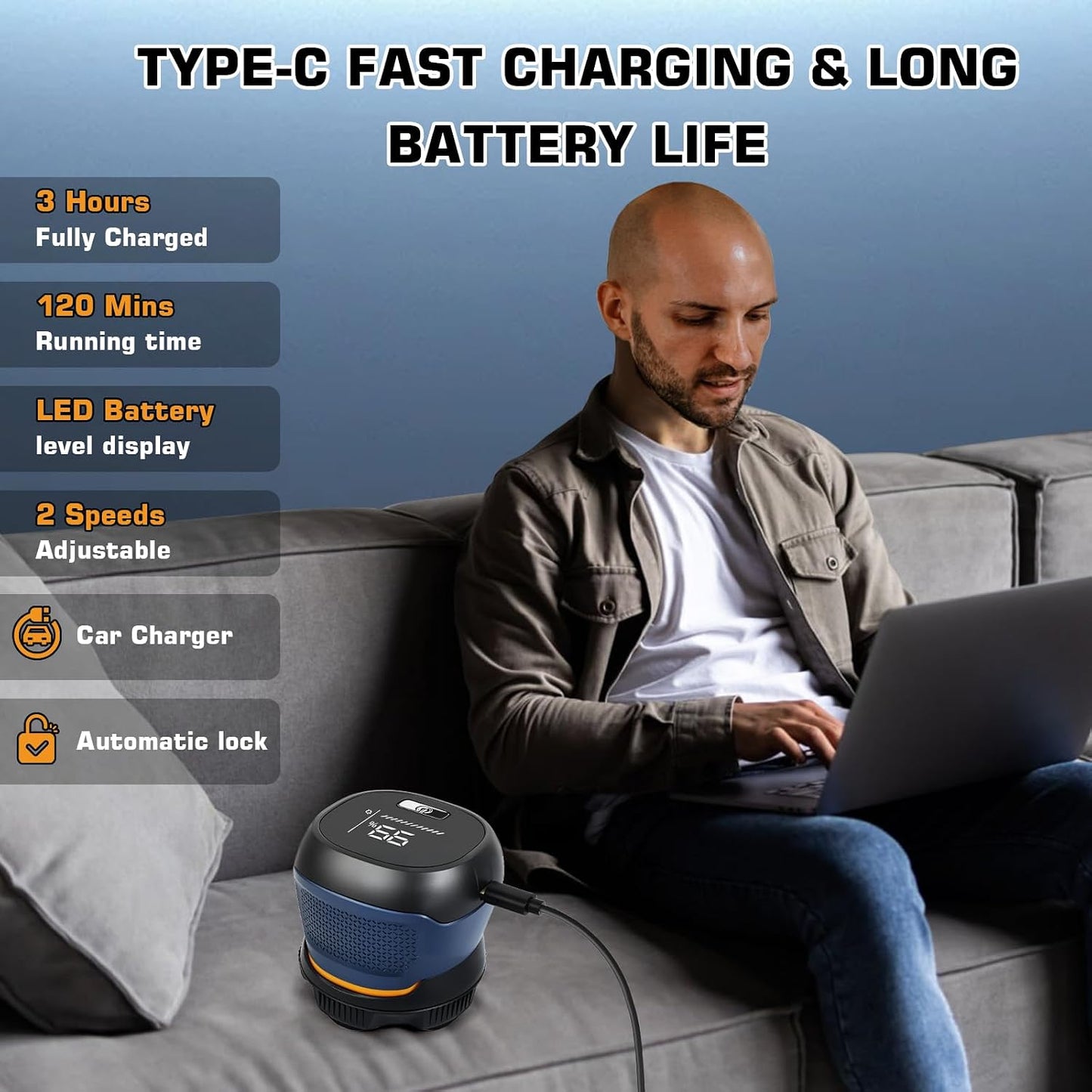 6D Rotary Electric Head & Face Shaver