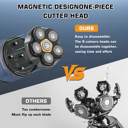 6D Rotary Electric Head & Face Shaver